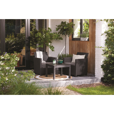 Keter balkónový set Claire grafit